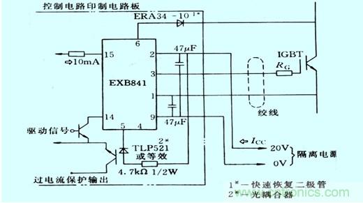 圖1:vce電壓監(jiān)測以及保護的原理