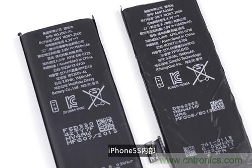 土豪金iPhone 5S拆解：內(nèi)部結(jié)構(gòu)升級(jí)，維修難度增加