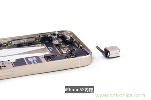 土豪金iPhone 5S拆解：內(nèi)部結(jié)構(gòu)升級(jí)，維修難度增加