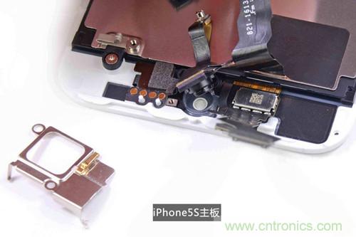 土豪金iPhone 5S拆解：內(nèi)部結(jié)構(gòu)升級(jí)，維修難度增加
