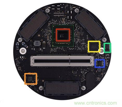 Mac Pro的主板、雙顯卡和各種I/O接口