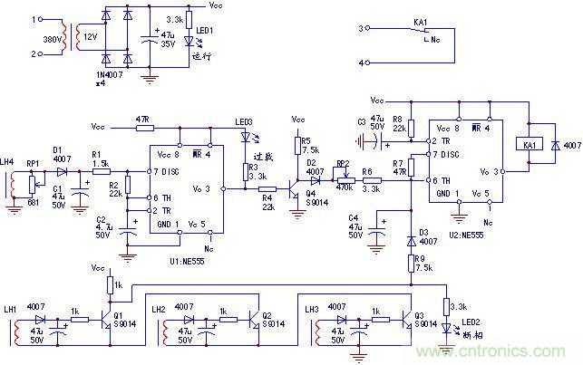 經(jīng)典的電動機(jī)保護(hù)器電路分析實(shí)例