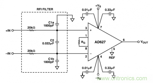 放大電路普及:射頻干擾整流誤差電路設(shè)計(jì)