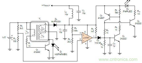 神級反激式開關(guān)電源，在1.1V電壓下點亮了HBLED燈！