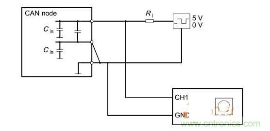  Cdiff測(cè)試原理（CANnode輸出線(xiàn)從上往下為CANH、CANL、GND）