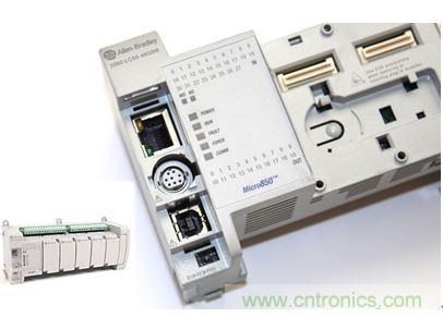 圖1：Allen-Bradley Micro850可編程邏輯控制器(PLC)的價(jià)格約為500美元，是高度堅(jiān)固、可配置、隔離性和易用性方面的標(biāo)桿，盡管有PC/嵌入式計(jì)算設(shè)備的競(jìng)爭(zhēng)，仍在工廠自動(dòng)化領(lǐng)域中保持著強(qiáng)勢(shì)地位。