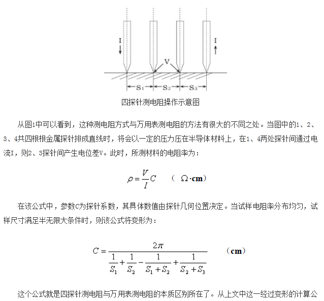 如何區(qū)分萬用表測(cè)電阻和四探針測(cè)電阻？