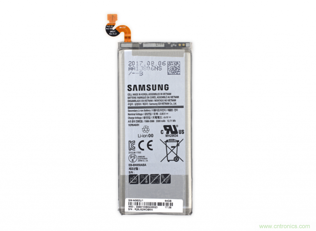 三星Note 8拆解，模塊化+分離式設(shè)計成趨勢？