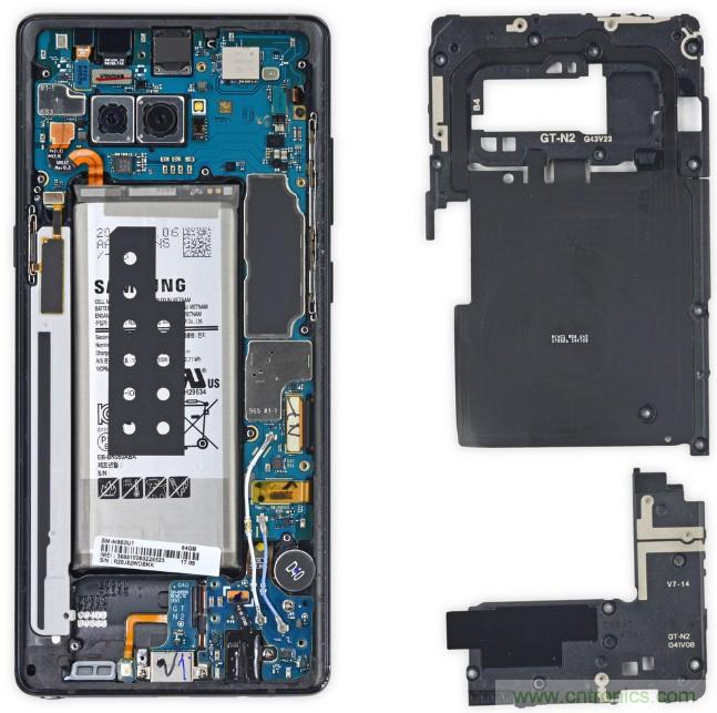 三星Note 8拆解，模塊化+分離式設(shè)計成趨勢？