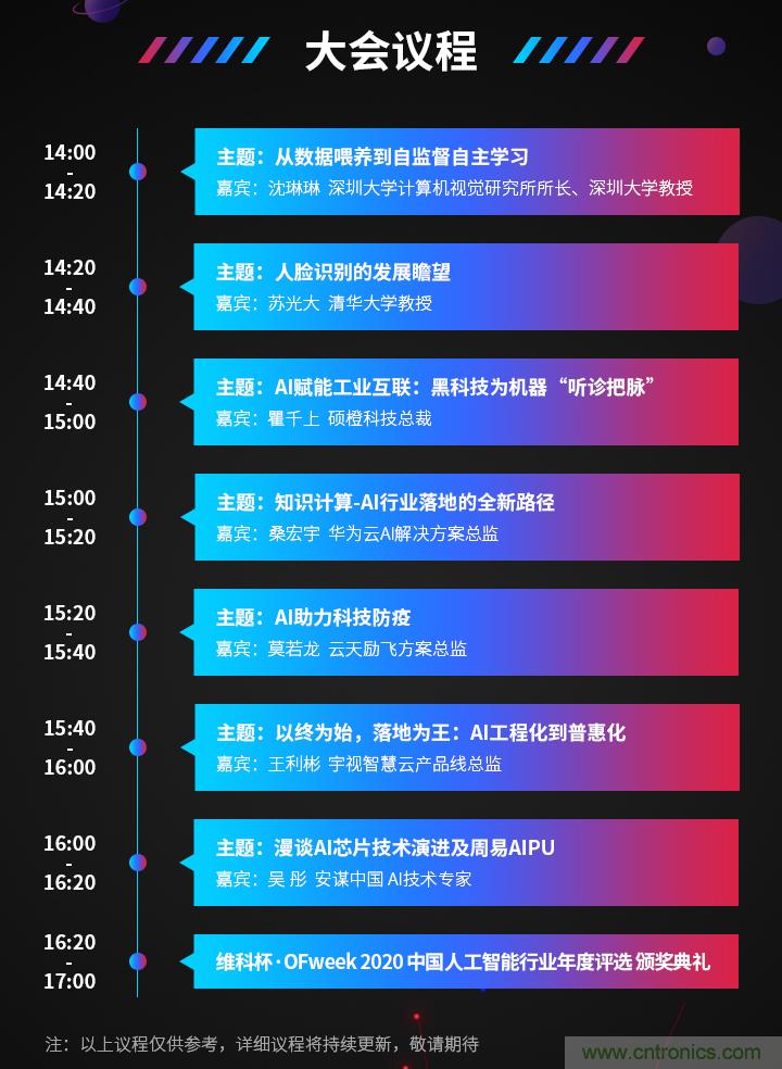 深圳喊你來參加“OFweek 2020（第五屆）人工智能技術(shù)創(chuàng)新論壇”啦！