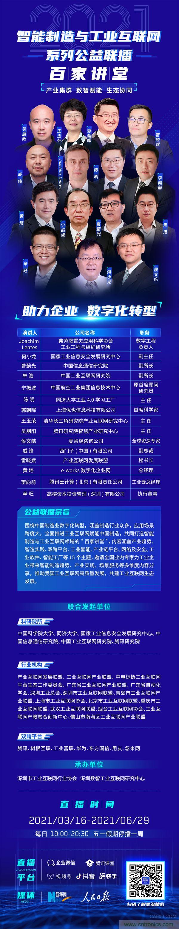 2021智能制造與工業(yè)互聯(lián)網(wǎng)系列公益聯(lián)播“百家講堂”將開啟 2021智能制造與工業(yè)互聯(lián)網(wǎng)系列公益聯(lián)播“百家講堂”將開啟