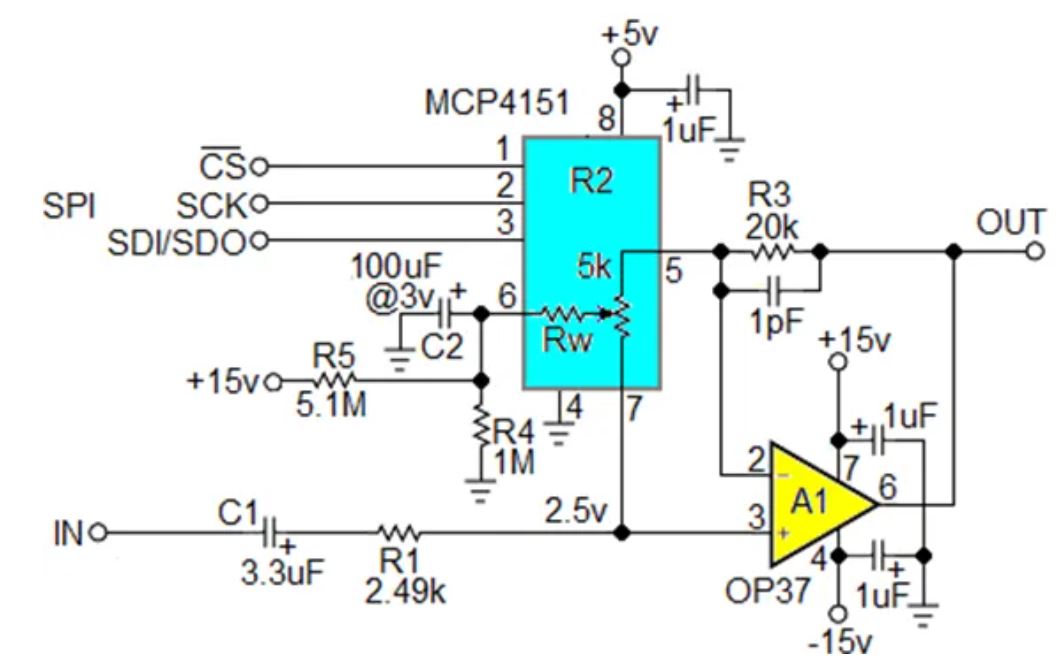 數(shù)字電位器能否代替電路中的機(jī)械電位器？