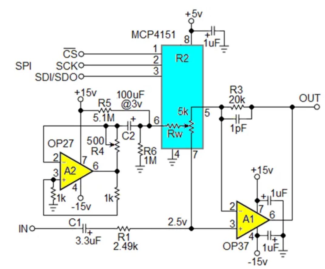 數(shù)字電位器能否代替電路中的機(jī)械電位器？