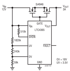 為敏感電路提供過(guò)壓及電源反接保護(hù)！