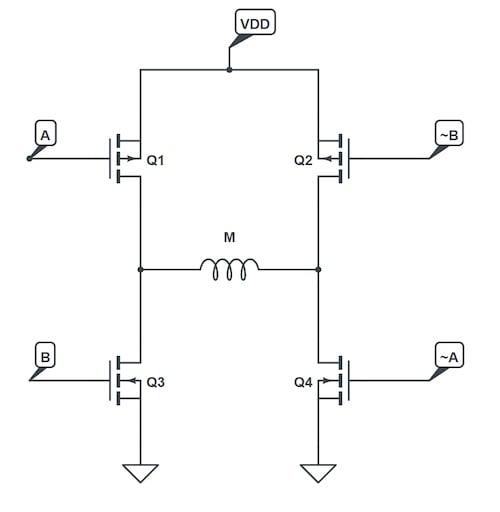使用互補PWM、擊穿和死區(qū)時間的 H 橋直流電機控制