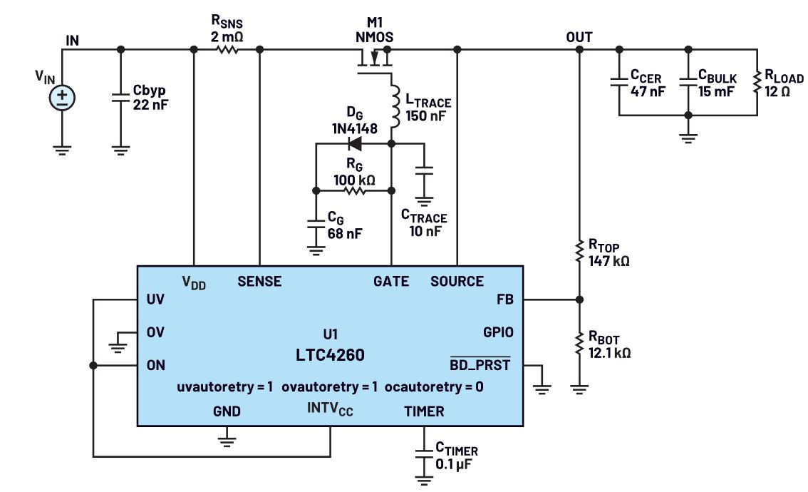 我的熱插拔控制器電路為何會振蕩？